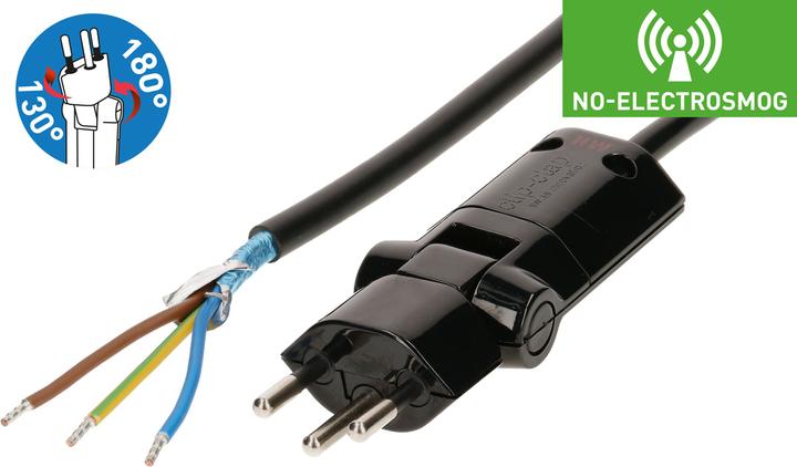 Image du produit Max Hauri Electrobiologie MHAG Câble d'alimentation 3G1.0 blindé type 12 (3 m)