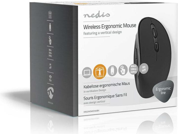 Actual product image Nedis Wireless ergonomic mouse (Wireless)