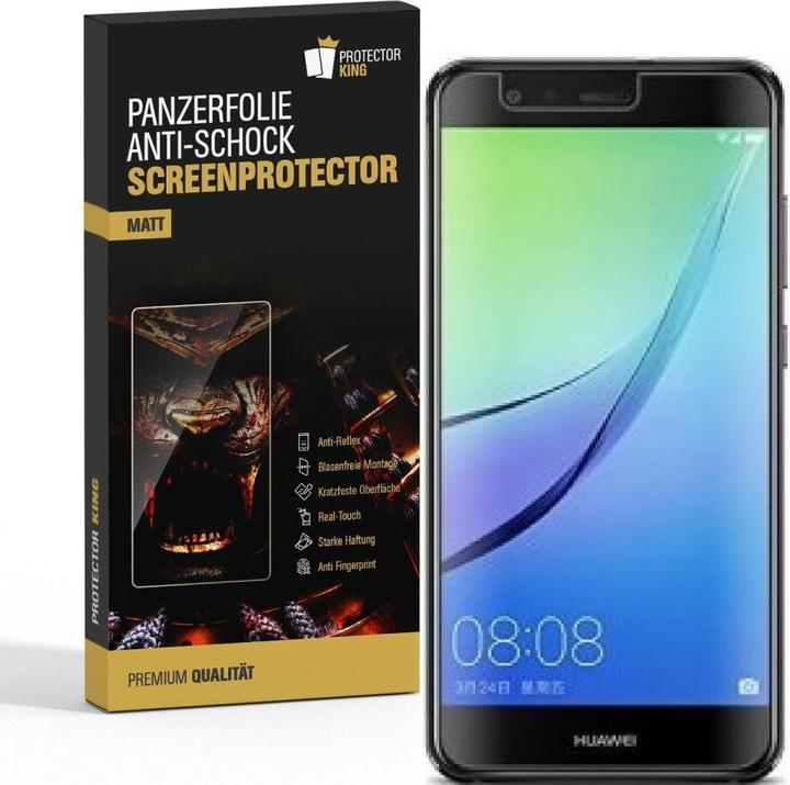 Actual product image Protectorking 6x Panzerfolie Anti-Shock matt entspiegelt (6 Piece, Huawei Nova Lite)