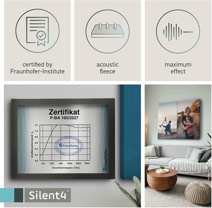 Produktbild Silent4 Schallabsorber Wand 116x78 cm Sand (1 Stk.)