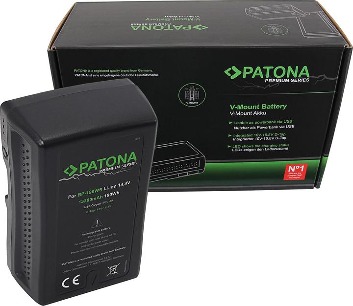 Produktbild Patona Sony BP-190WS V-Mount (Kamera Akku)