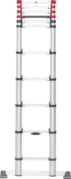 Actual product image Hailo FlexLine, aluminium safety telescopic ladder, 11 rungs (Single ladder, 99 cm)
