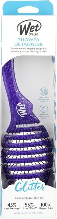 Produktbild Wet Brush Shower Detangler Purple Glitter -