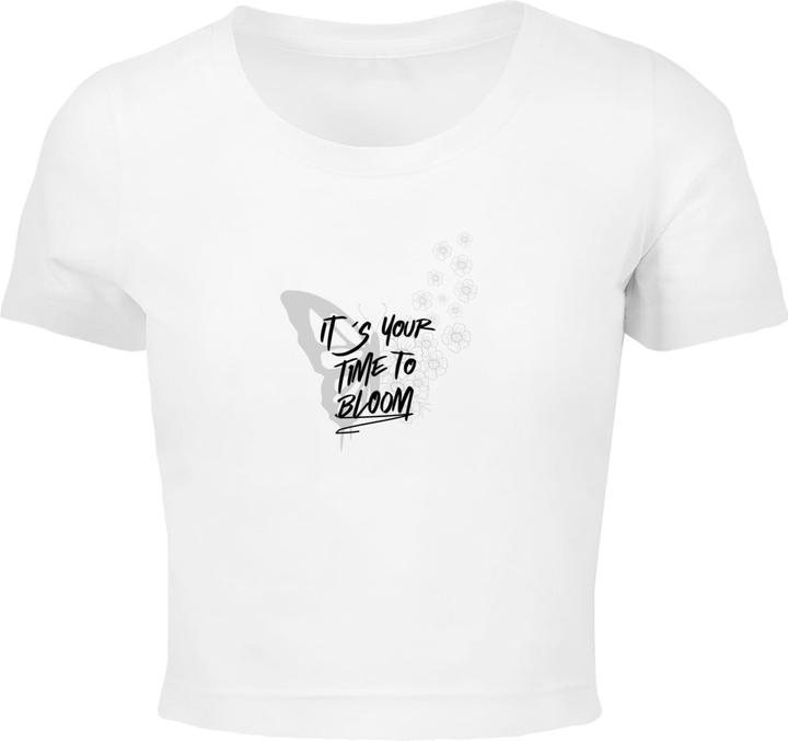 Merchcode Ladies It's Your Time To Bloom Cropped Tee - 191035