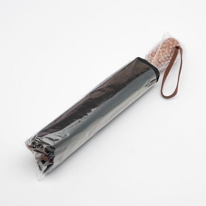 Actual product image OEM Consumer electronics Automatic foldable umbrella with wood handle 10-ribs XXL 115 cm black