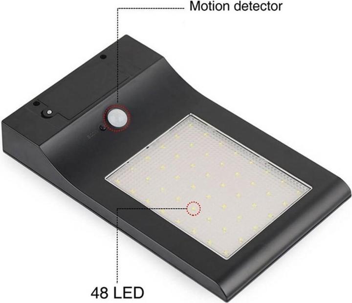 Produktbild Autosolar 2.5W Solarlampe Bewegungsmelder mit LED / Solar für Garten (450 lm, IP65)