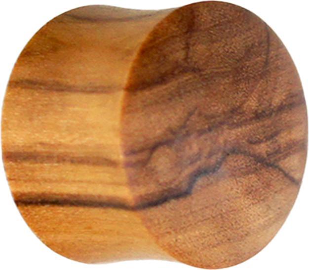 Star Piercing Flared Plug aus Olivenholz (Organisch, ohne Messing)