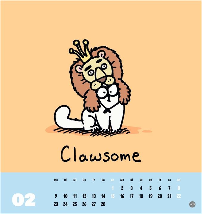 Produktbild Simons Katze Postkartenkalender 2026 (16 x 17 cm, Harter Einband, Deutsch)