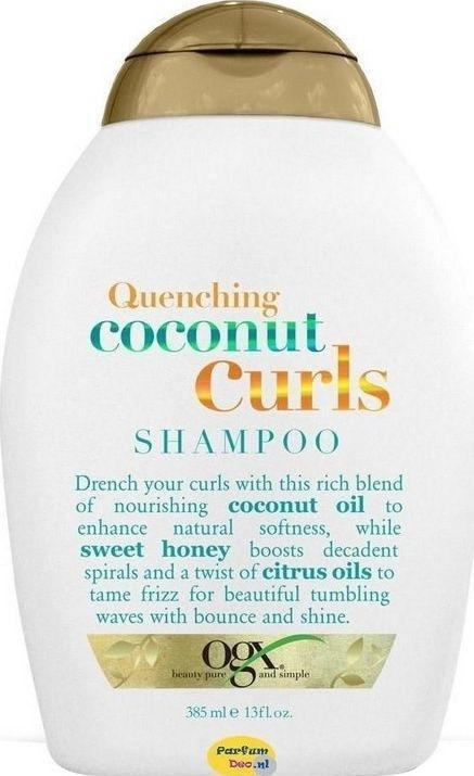 Ogx Organix Cosmetix Quenching + Coconut Curls shampoo per capelli ricci 385 ml (385 ml, Shampoo liquido)