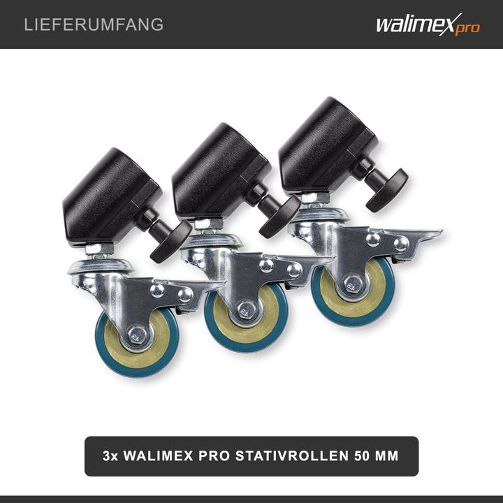Actual product image Walimex pro Tripod wheels Pro set of 3 (Tripod feet)