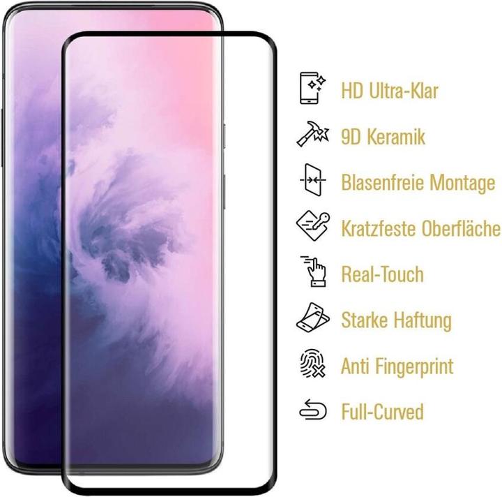 Produktbild Protectorking 3x Ceramic-Glass Full Cover HD Klar (3 Stück, OnePlus 7 Pro)