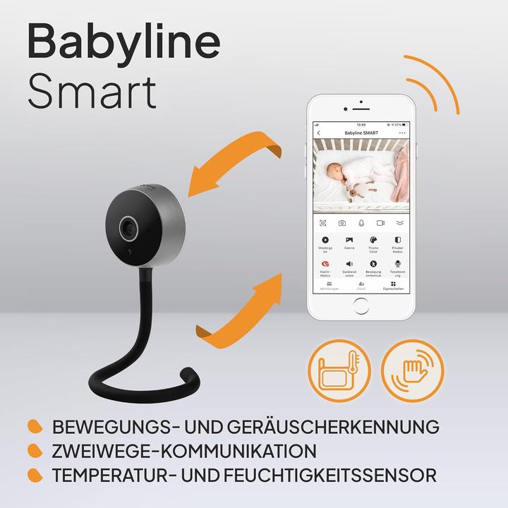 Produktbild Lionelo Care Babyline Smart mit Kamera, Nachtsicht, Bewegungs- und Geräuscherkennung (Babyphone mit Kamera, 10 m)