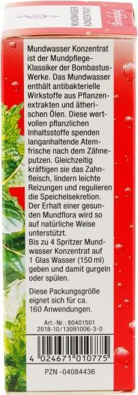 Produktbild Bombastus Mundwasser Konzentrat, 50 ml Lösung (50 ml)