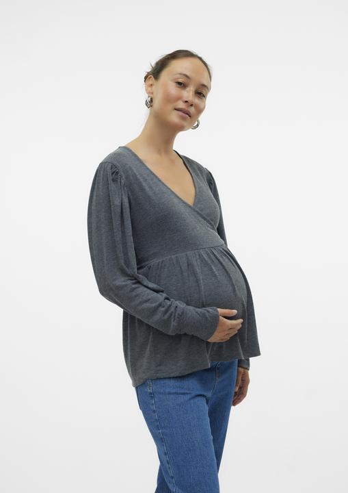Immagine prodotto Mamalicious Camicetta top con scollo a V dalla vestibilità regolare (XL)