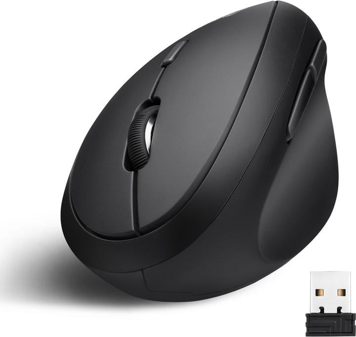 Produktbild Perixx PERIMICE-619 - Kabellose Ergonomische Vertikale Maus mit Silent-Click und Kleinem Design - Multi-Dev (Kabellos)