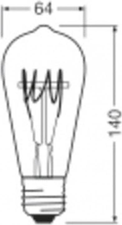 Actual product image Ledvance LED lamp (E27, 4.80 W, 470 lm, 4 x, F)