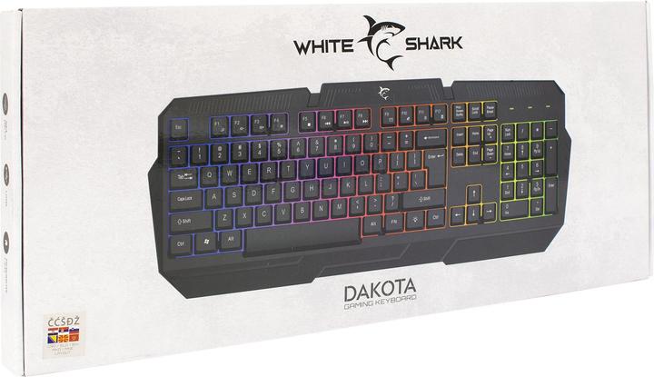 Image du produit Membrane Gaming Keyboard Shark Dakota, Rainbow LED backlight, US layout (US, Filaire)