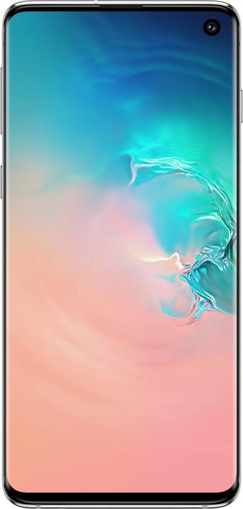 Actual product image Samsung Galaxy S10 (128 GB, Prism White, 6.10", Hybrid Dual SIM, 16 Mpx, 4G)