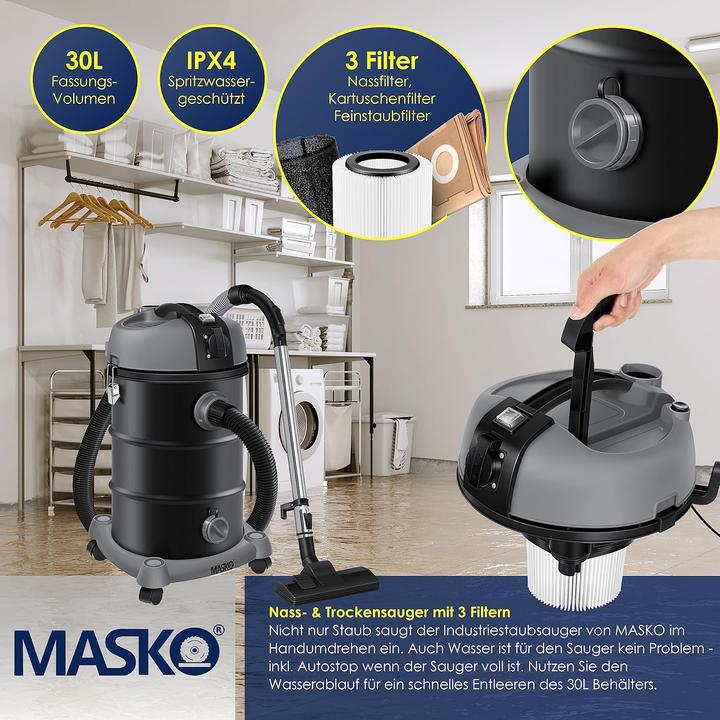 Produktbild Masko Nass-Trockensauger (Nass-Trockensauger)