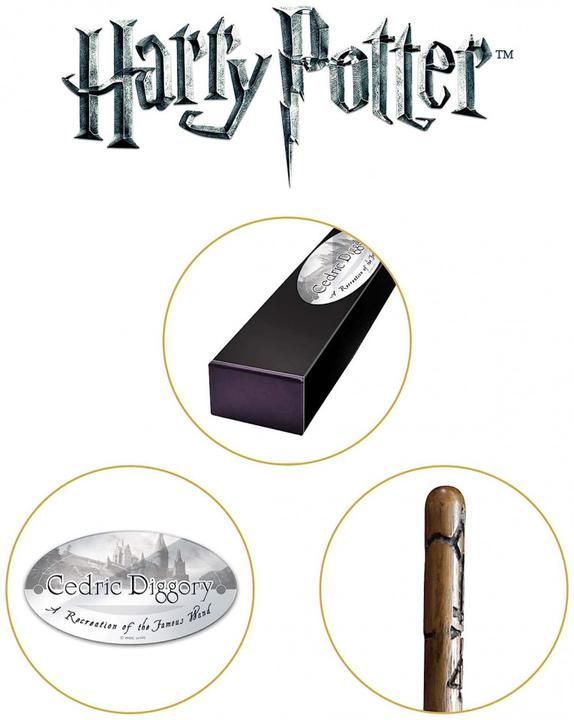 Produktbild Noble Collection Harry Potter Zauberstab Cedric Diggory (Charakter-Edition)