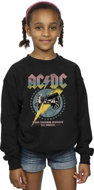 Produktbild AC/DC For Those About To Rock Sweatshirt Mädchen (140, 146)