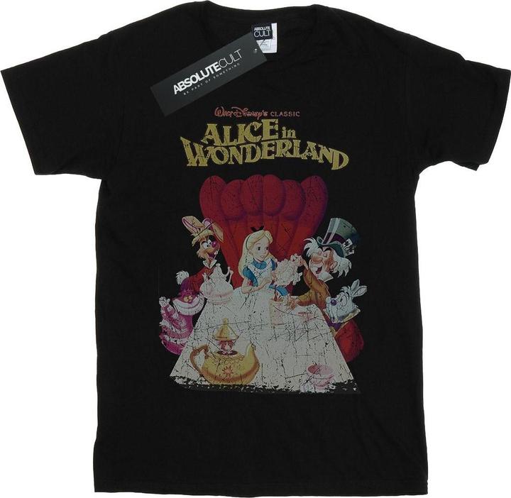Disney Alice In Wonderland Retro Poster TShirt Mädchen