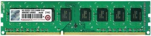 Produktbild Transcend JetRam 4GB DDR3 1333Mhz U-DIMM 1Rx8 (1 x 8GB, 1333 MHz, DDR3-RAM, DIMM)