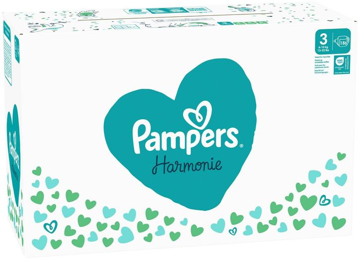 Produktbild Pampers Harmonie (Gr. 3, Monatsbox, 186 Stück)