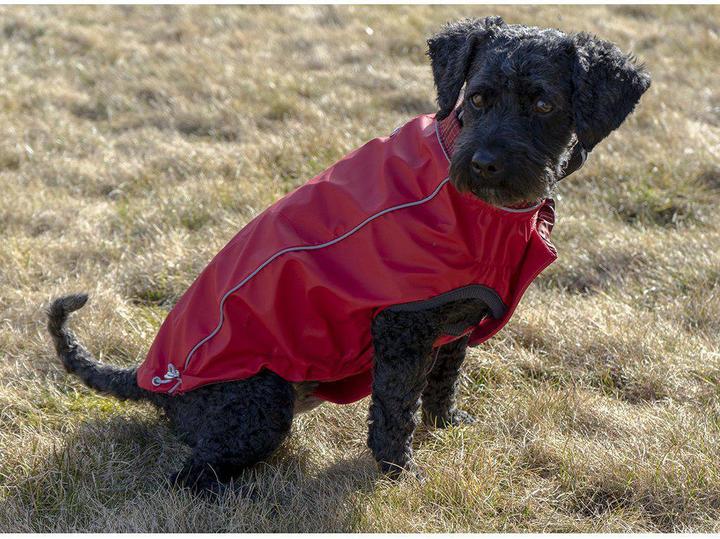 Image du produit Canada Pooch Go Fresh Pet - Veste de pluie réversible Scarlet Red L 46cm (46, Gilet de sauvetage pour chien)