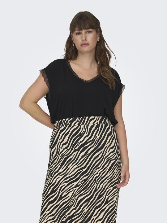 Immagine prodotto Only Camicetta curvy con scollo a V e maniche corte (44)