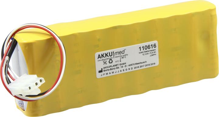 Actual product image XCell NiMH Akku passend für Medical Econet Cardio M, M Plus (3400 mAh)