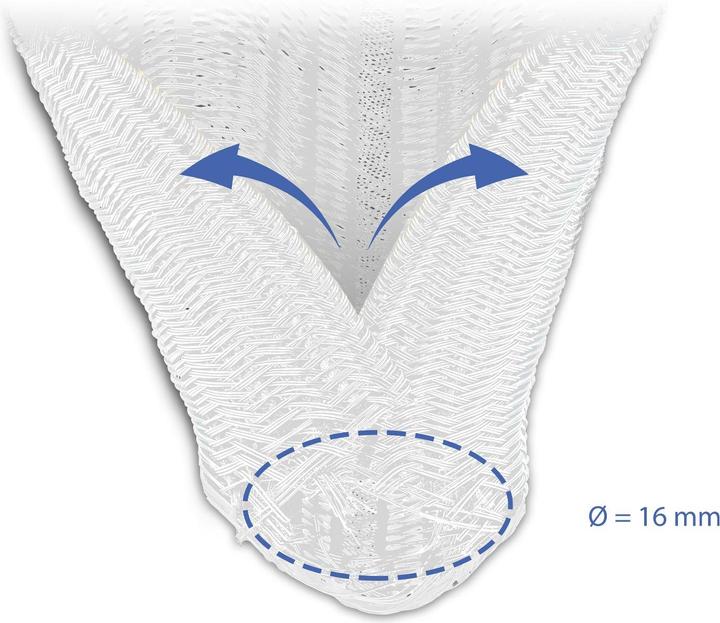 Productafbeelding Delock Gevlochten slang zelfsluitend 10 m x 16 mm wit (Kabeldoorvoer, 1000 cm)