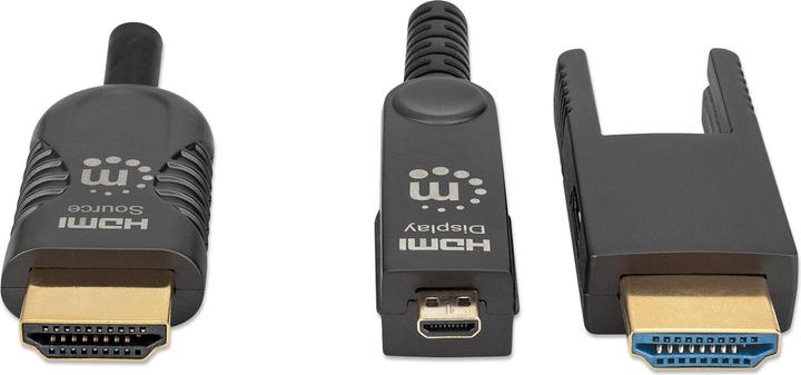 Actual product image Manhattan Active High Speed HDMI Optical Fiber Cable with Detachable Connector (30 m, HDMI)