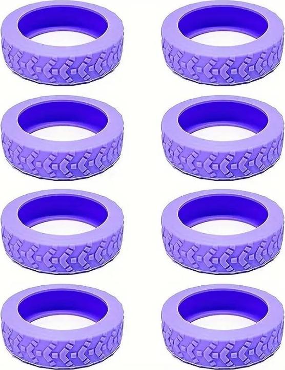 Produktbild Swissdetector Kofferreifenhülle - Leise - 8 Stück - Violett (Kofferwaage)