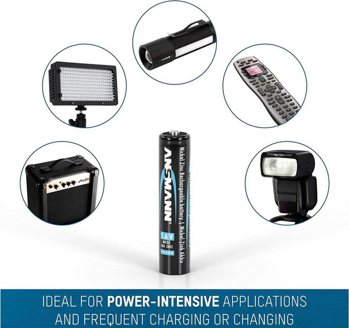 Immagine prodotto Ansmann NiZN Akku (4 pz., AAA, 550 mAh)