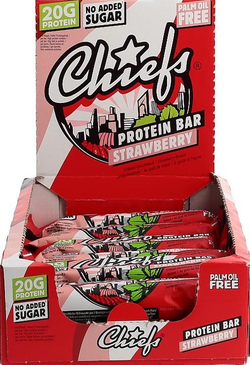 Produktbild Chiefs Protein Bar (Erdbeere, 12 Stk., 660 g)
