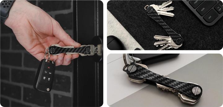 Actual product image Key Smart Keysmart Carbon Fibre 3k edition