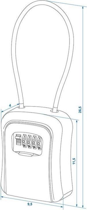 Actual product image ProPlus Key safe