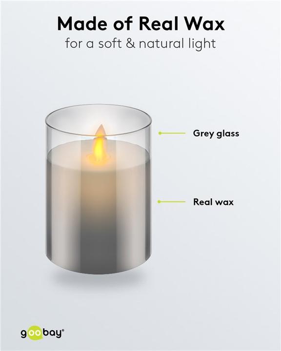 Actual product image Goobay LED real wax candle (1 x)