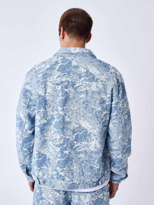 Actual product image Project X Paris Denim jacket with abstract pattern (XXL)