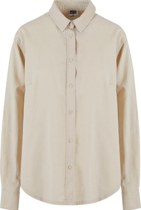 Urban Classics Ladies Linen Mixed Oversized Shirt - 165597