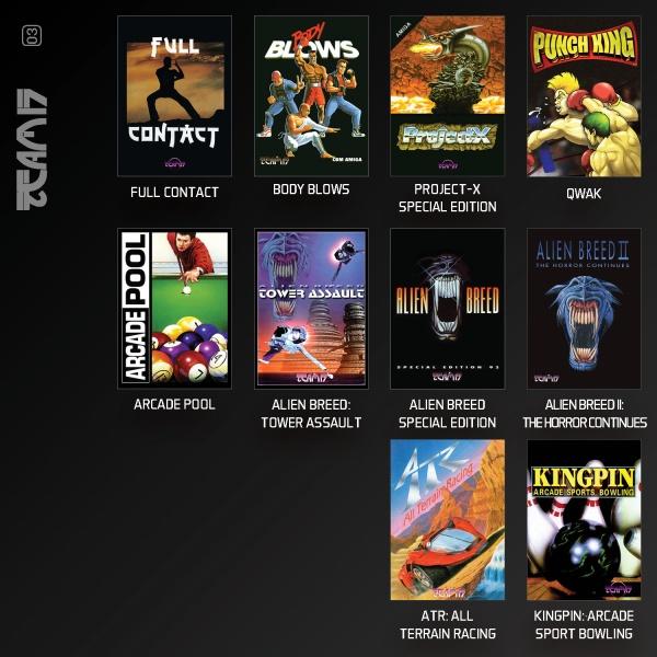 Actual product image Blaze Evercade Team 17 Amiga Collection 1 Cartridge (Arcade, EN)