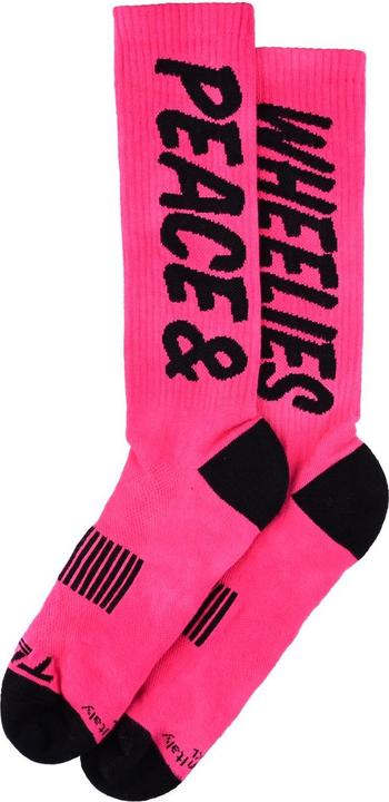 Immagine prodotto Troy Lee Designs Mens Performance Socks, Peace & Wheelies, fuscia, S/M (S/M)