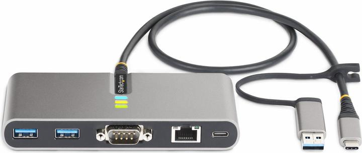 StarTech com 5G2A1SGBB-USB-C-HUB, Kabelgebunden, USB 3.2 Gen 1 (3.1 Gen 1) Type-C, 100 W, 10,100,100 (USB-C, 3 Ports)