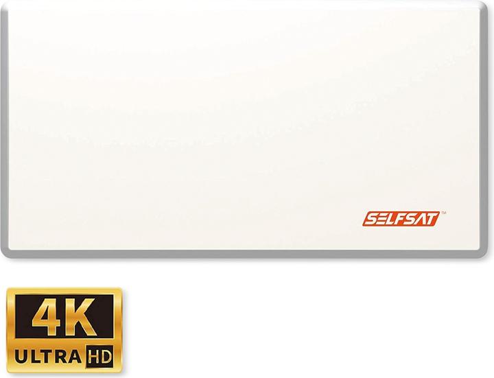 Selfsat H22D4+ Antenna piatta con Quad LNB 4 partecipanti (Antenna piatta, 34.50 dB, DVB-T / -T2)