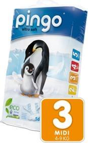 Actual product image Pingo Eco diapers (Size 3, Pack, 44 Piece)