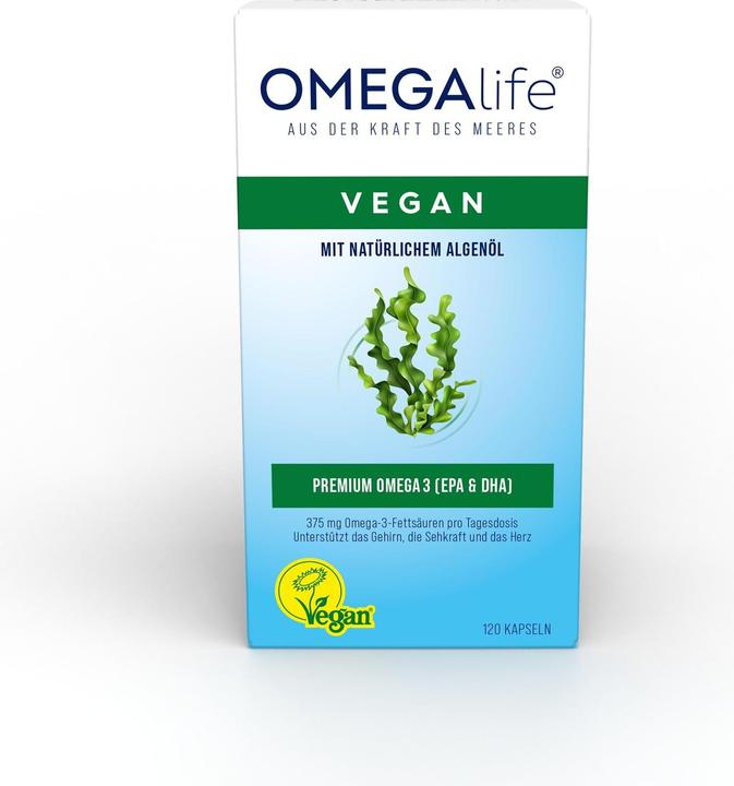 Actual product image Omega-Life Algae oil (120 Piece, Capsules, 127 g)