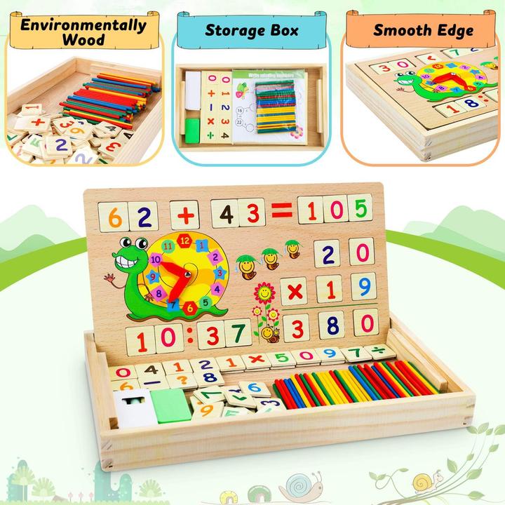 Produktbild Activity Board Mathe spiele mit zählstäbchen multiplizieren tabellen - lernspiele kinderspiele holzspielzeug