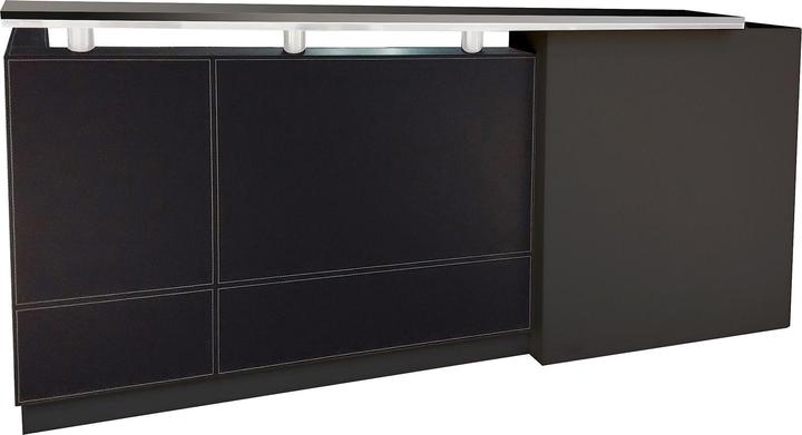 Image du produit Jet-Line Comptoir d'accueil Philadelphia noir 2,5 m