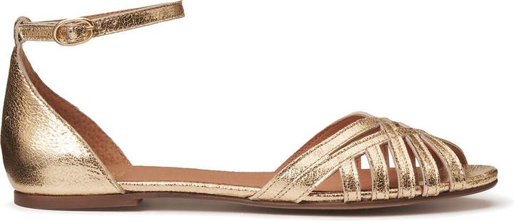 La Redoute Collections Ledersandalen mit Knöchelriemen